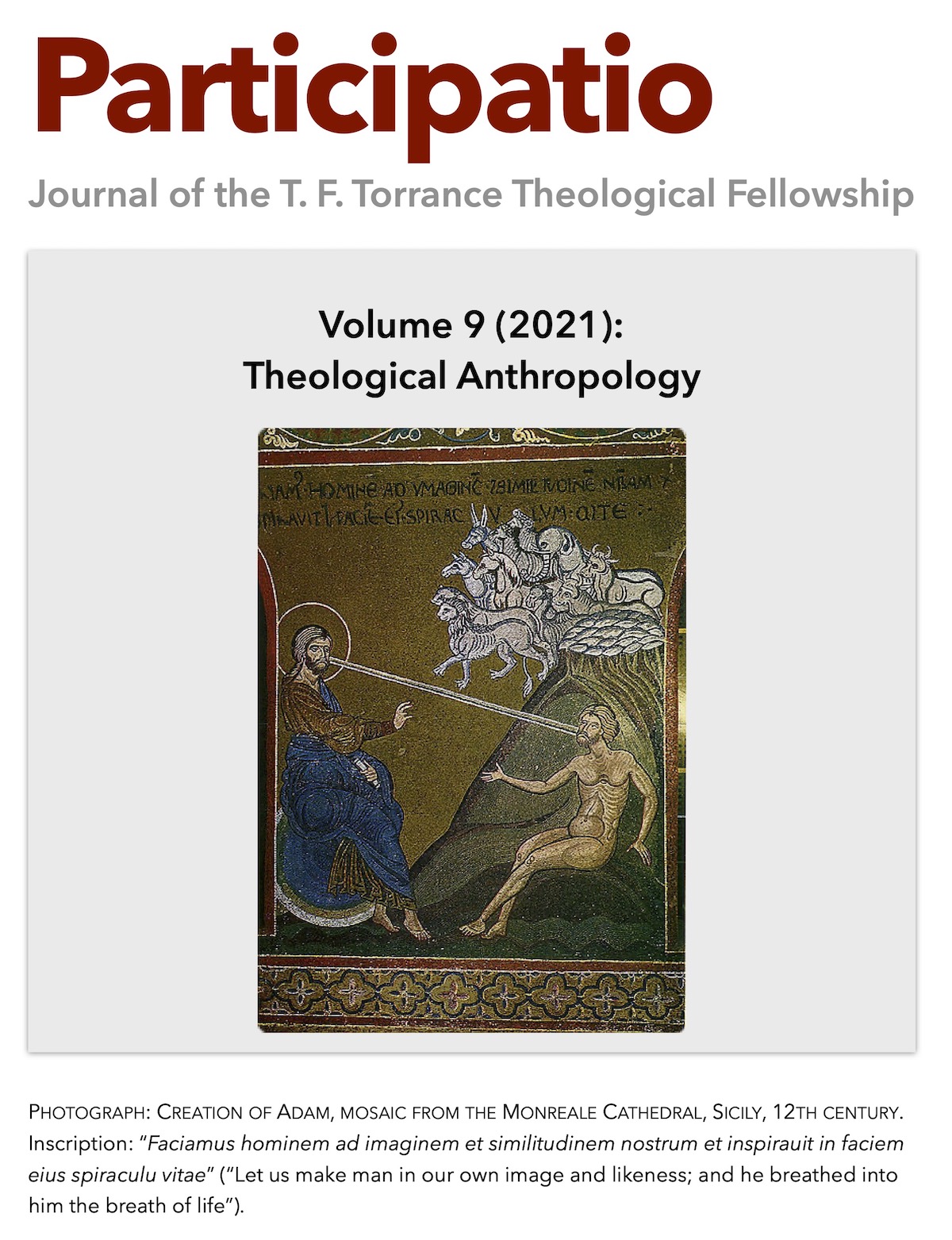 Participatio 2021, Volume 9 Anthropology cover page